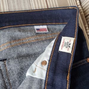 Levi's white oak denim jeans